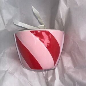 NWT Rae Dunn pink and red peppermint christmas measuring cups